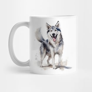 Husky Watercolor Style Mug